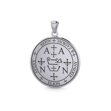 Sigil of the Archangel Zadkiel Small Sterling Silver Pendant TPD6016 - Jewelry